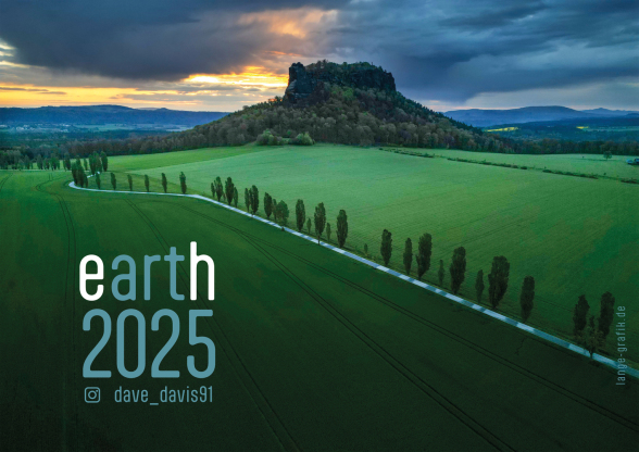 Fotokalender "EARTH" 2025, Lilienstein, Foto: David Lange, Format DIN A3