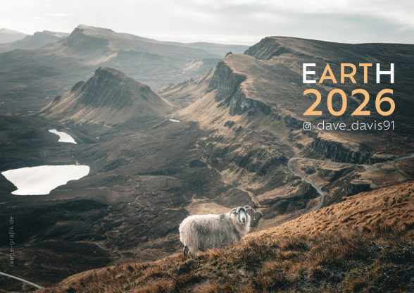 Fotokalender "EARTH" 2026, Schottland, Foto: David Lange, Format DIN A3